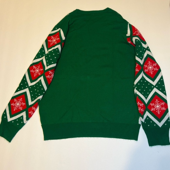 Ugly christmas sweater santa and llama size large - Picture 7 of 8